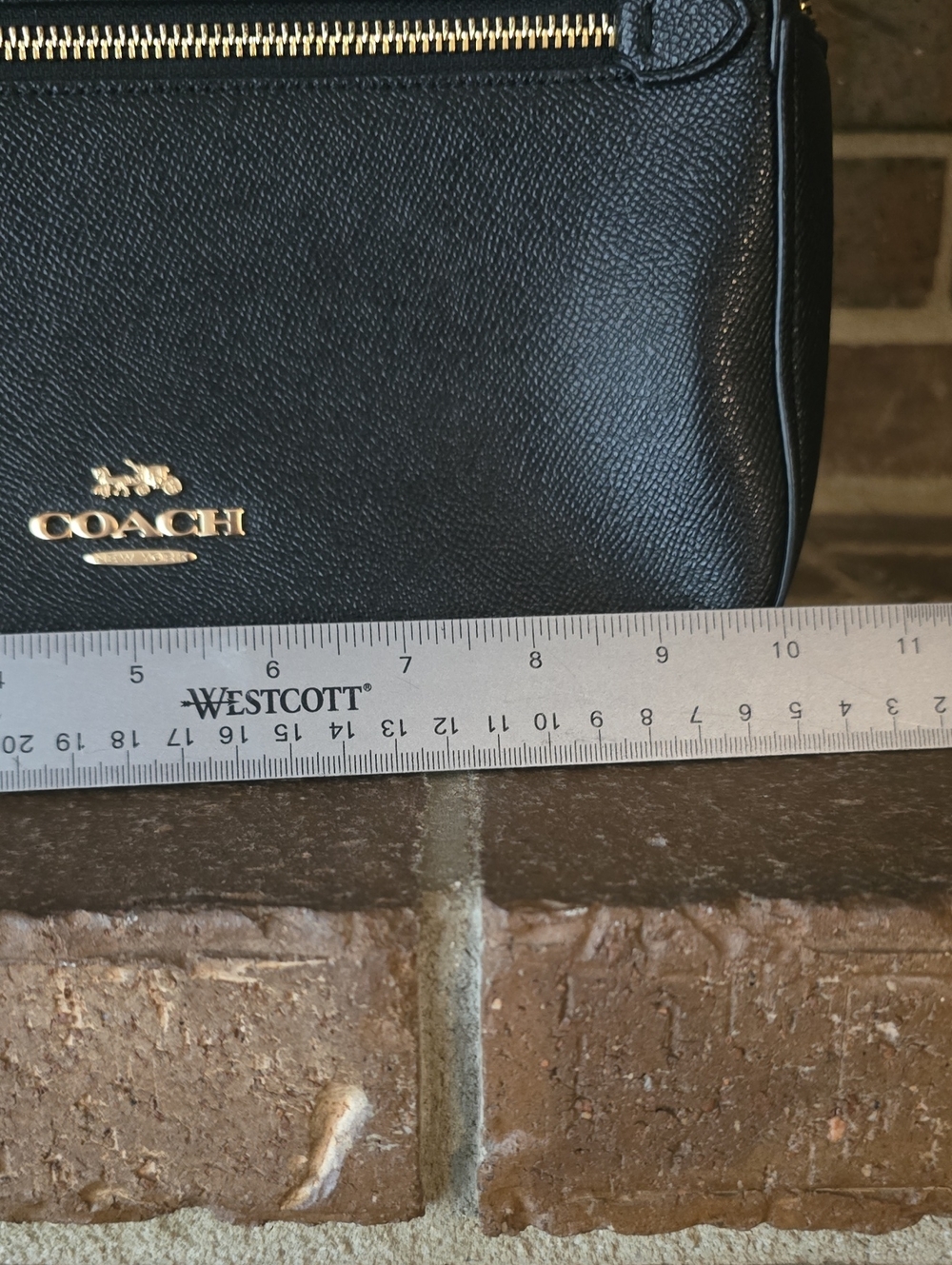 Coach Black Pebbled Leather Mini Backpack with Gold Hardware - Picture 6 of 8